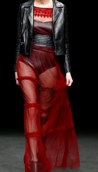 Free People point d'espirit sheer swiss dot maxi - Picture 2 of 13